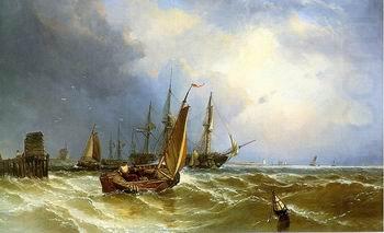 Seascape, boats, ships and warships. 143, unknow artist